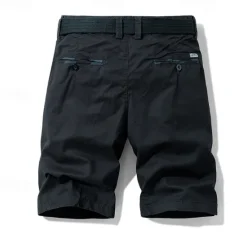 New OUKU Men's Cargo Shorts Shorts Summer Shorts Work Shorts Golf Shorts Multi Pocket Button-Down Flap Pocket Plain Comfort Wearable Knee Length Outdoor Sport Daily Fashion Casual Black Yellow