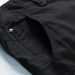 New OUKU Men's Cargo Shorts Shorts Summer Shorts Work Shorts Golf Shorts Multi Pocket Button-Down Flap Pocket Plain Comfort Wearable Knee Length Outdoor Sport Daily Fashion Casual Black Yellow