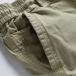 Online OUKU Men's Cargo Shorts Shorts Summer Shorts Drawstring Elastic Waist Multi Pocket Plain Comfort Wearable Knee Length Outdoor Sport Daily Fashion Casual Black Khaki