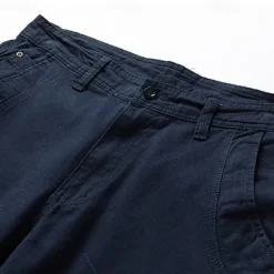 Discount OUKU Men's Cargo Shorts Shorts Summer Shorts Work Shorts Golf Shorts Multi Pocket Button-Down Flap Pocket Plain Comfort Wearable Knee Length Outdoor Sport Daily Fashion Casual Black Blue