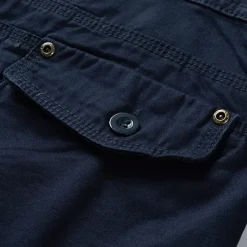 Discount OUKU Men's Cargo Shorts Shorts Summer Shorts Work Shorts Golf Shorts Multi Pocket Button-Down Flap Pocket Plain Comfort Wearable Knee Length Outdoor Sport Daily Fashion Casual Black Blue