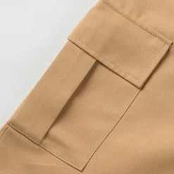 Outlet OUKU Men's Cargo Shorts Shorts Summer Shorts Drawstring Elastic Waist Multi Pocket Plain Comfort Wearable Knee Length Outdoor Sport Daily Fashion Casual Black Yellow