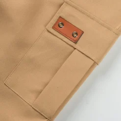Outlet OUKU Men's Cargo Shorts Shorts Summer Shorts Drawstring Elastic Waist Multi Pocket Plain Comfort Wearable Knee Length Outdoor Sport Daily Fashion Casual Black Yellow
