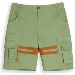Discount OUKU Men's Cargo Shorts Shorts Casual Shorts Multi Pocket Straight Leg Fake Zipper Pocket Plain Comfort Knee Length Casual Daily Holiday Fashion Streetwear Black Green Micro-elastic