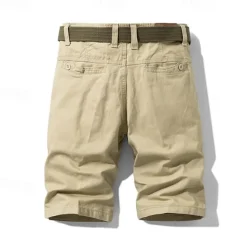 Best OUKU Men's Cargo Shorts Shorts Dress Shorts Summer Shorts Golf Shorts Zipper Multi Pocket Button-Down Plain Comfort Wearable Knee Length Outdoor Sport Daily Fashion Casual Black Blue