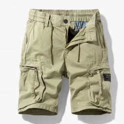 OUKU Men's Cargo Shorts Shorts Summer Shorts Drawstring Elastic Waist Zipper Pocket Plain Comfort Wearable Knee Length Outdoor Sport Daily Fashion Casual Black Royal Blue