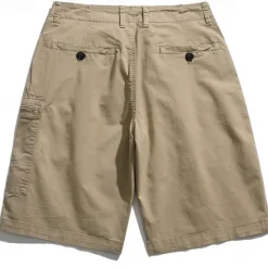 Hot OUKU Men's Cargo Shorts Shorts Summer Shorts Zipper Pocket Multi Pocket Plain Comfort Wearable Knee Length Outdoor Sport Daily Fashion Casual Black Red
