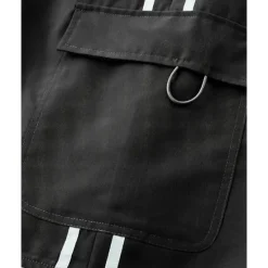 OUKU Men's Cargo Shorts Shorts Drawstring Elastic Waist Multi Pocket Color Block Wearable Short Outdoor Daily Going out Fashion Classic Black Khaki