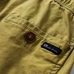 Hot OUKU Men's Cargo Shorts Shorts Summer Shorts Drawstring Elastic Waist Multi Pocket Plain Comfort Wearable Knee Length Outdoor Sport Daily Fashion Casual Black Khaki