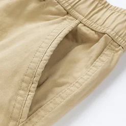Hot OUKU Men's Cargo Shorts Shorts Summer Shorts Elastic Waist Multi Pocket Flap Pocket Plain Comfort Wearable Knee Length Outdoor Sport Daily Fashion Casual Black Blue