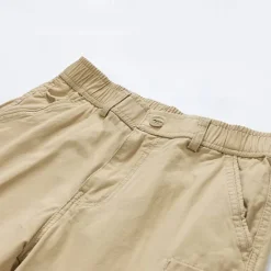 Hot OUKU Men's Cargo Shorts Shorts Summer Shorts Elastic Waist Multi Pocket Flap Pocket Plain Comfort Wearable Knee Length Outdoor Sport Daily Fashion Casual Black Blue