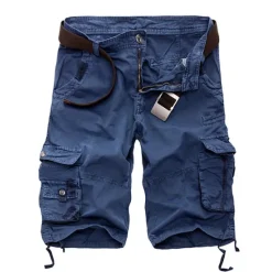 Outlet OUKU Men's Cargo Shorts Shorts Hiking Shorts Pocket Plain Comfort Breathable Knee Length Work Casual Daily Fashion Streetwear ArmyGreen turmeric
