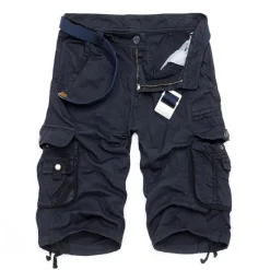 Outlet OUKU Men's Cargo Shorts Shorts Hiking Shorts Pocket Plain Comfort Breathable Knee Length Work Casual Daily Fashion Streetwear ArmyGreen turmeric