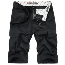 Discount OUKU Men's Cargo Shorts Shorts Multi Pocket Plain Comfort Breathable Outdoor Daily Going out Fashion Streetwear ArmyGreen Green