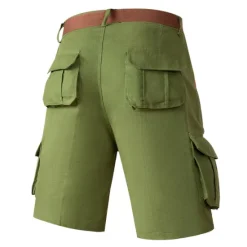 Outlet OUKU Men's Cargo Shorts Shorts Hiking Shorts Multi Pocket Plain Wearable Short Outdoor Daily Designer Casual ArmyGreen Khaki
