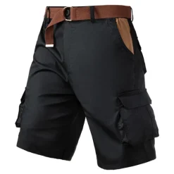 Outlet OUKU Men's Cargo Shorts Shorts Hiking Shorts Multi Pocket Plain Wearable Short Outdoor Daily Designer Casual ArmyGreen Khaki