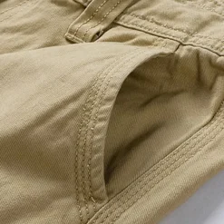 Outlet OUKU Men's Cargo Shorts Shorts Buttons Multi Pocket Plain Wearable Short Outdoor Daily Going out Fashion Classic Black Army Green