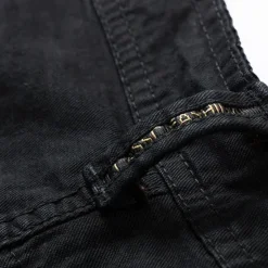 OUKU Men's Cargo Shorts Shorts Zipper Pocket Plain Breathable Soft Casual Weekend Fashion Streetwear Black Blue Micro-elastic