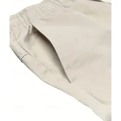 Hot OUKU Men's Cargo Shorts Summer Shorts Capri shorts Drawstring Elastic Waist Multi Pocket Plain Comfort Wearable Calf-Length Outdoor Sport Daily Fashion Casual Black Khaki