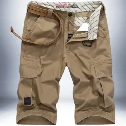 Hot OUKU Men's Cargo Shorts Work Pants Hiking Shorts Summer Outdoor Breathable Lightweight Soft Comfortable Bottoms Wine Red khaki Fishing Climbing Running 30 31 32 33 34