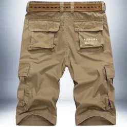 Hot OUKU Men's Cargo Shorts Work Pants Hiking Shorts Summer Outdoor Breathable Lightweight Soft Comfortable Bottoms Wine Red khaki Fishing Climbing Running 30 31 32 33 34