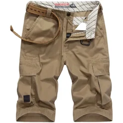 OUKU Men's Cargo Shorts Work Pants Hiking Shorts Summer Outdoor Breathable Lightweight Soft Comfortable Bottoms Green Black Fishing Climbing Running 30 31 32 33 34