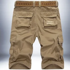 OUKU Men's Cargo Shorts Work Pants Hiking Shorts Summer Outdoor Breathable Lightweight Soft Comfortable Bottoms Green Black Fishing Climbing Running 30 31 32 33 34