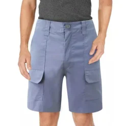 Clearance OUKU Men's Cargo Shorts Work Shorts Hiking Shorts Pocket Multi Pocket Plain Comfort Breathable Knee Length Casual Daily Fashion Streetwear White Navy Blue