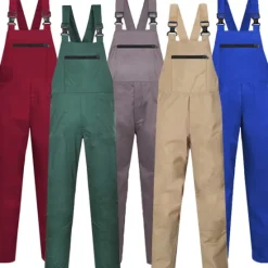 New OUKU Men's Cargo Trousers Work Pants Overalls Multi Pocket Plain Comfort Casual Daily Holiday 100% Cotton Streetwear Stylish Black Wine