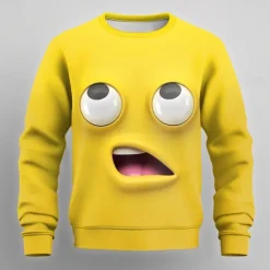 Clearance OUKU Men's Cartoon 3D Sweatshirt Sweatshirt Long Sleeve Sweatshirt Crew Neck Casual Punk & Gothic 3D Print Party Streetwear All Seasons