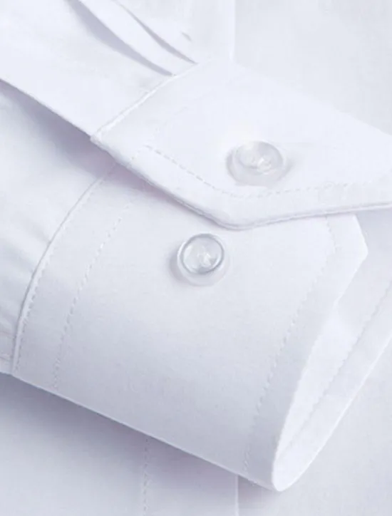 Best OUKU Men's Chinese Collar Shirt Mandarin Collar Shirt Dress Shirt Collared Shirt Button Up Shirt Plain Wedding Party Black White Navy Blue Long Sleeve Grandad Collar All Seasons Clothing Apparel Collared