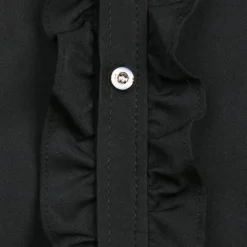 Outlet OUKU Men's Chinese Collar Shirt Mandarin Collar Shirt Prom Shirt Tuxedo Shirts Solid Colored Outdoor Party Black White Long Sleeve Stand Collar Summer Spring Clothing Apparel Button-Down