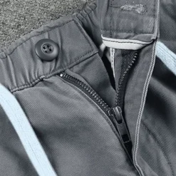 New OUKU Men's Chino Shorts Bermuda shorts Work Shorts Pocket Elastic Waist Plain Comfort Wearable Short Outdoor Casual Daily Streetwear Stylish ArmyGreen Black Grey