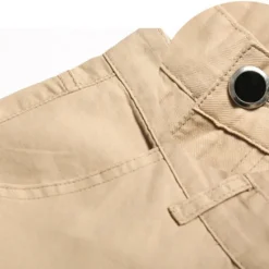 OUKU Men's Chino Shorts Bermuda shorts Work Shorts Pocket Plain Comfort Soft Knee Length Outdoor Casual Daily Fashion Streetwear Black Wine