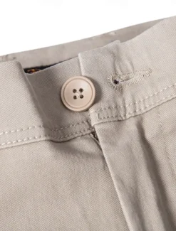 Clearance OUKU Men's Chinos Buttons Pocket Solid Color Breathable Wearable Full Length Outdoor Casual Daily Stylish Simple Black Yellow Micro-elastic