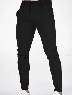 Online OUKU Men's Chinos Chino Pants Pocket Geometry Comfort Breathable Outdoor Daily Going out Fashion Casual Black Dark Blue Inelastic