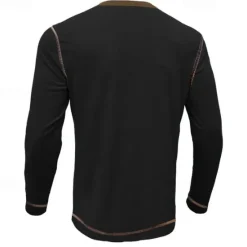 OUKU Men's Christmas Letter old geezer formerly known as stud muffin Henley Shirt Long Sleeve 3D Printing Daily Simple Funny Party Casual Daily Winter Spring & Fall Black Blue Henley Henley T-Shirt
