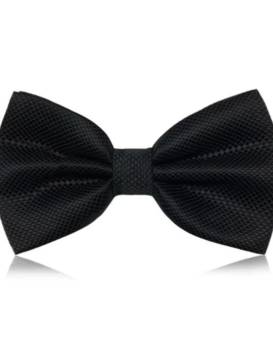 Best OUKU Men's Classic Bow Ties On Formal Solid Tuxedo Bowtie Wedding Party Work Bow Tie - Plaid