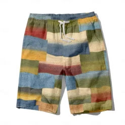 Discount OUKU Men's Colorful Swim Trunks Swim Shorts Board Shorts Mid Waist Hawaiian Casual Holiday Beach Drawstring with Mesh lining Elastic Waist Designer Clothing Apparel