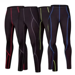 Online OUKU Men's Compression Pants Running Tights Leggings with Phone Pocket Base Layer Athletic Athleisure Summer Spandex 4 Way Stretch Breathable Quick Dry Sweat wicking Fitness Gym Workout Running Slim Fit