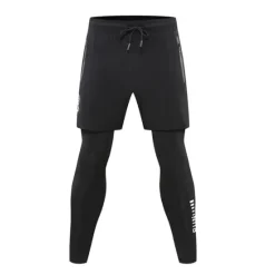 Clearance OUKU Men's Compression Pants Running Shorts With Tights Drawstring 2 in 1 Base Layer Athletic Athleisure Spandex Breathable Quick Dry Moisture Wicking Fitness Gym Workout Running Sportswear Activewear