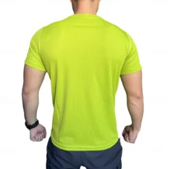 Online OUKU Men's Compression Tops Sports T-Shirt Crewneck Short Sleeves Athleisure Sports Casual Daily Moisture Wicking Soft Letter Lake Blue Black Activewear Casual / Sporty