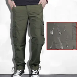 Sale OUKU Men's Convertible Zip Off Pants Hiking Pants Trousers Tactical Cargo Pants Summer Outdoor Waterproof Breathable Quick Dry Lightweight Bottoms Grey khaki Fishing Climbing Running M L XL XXL 3XL