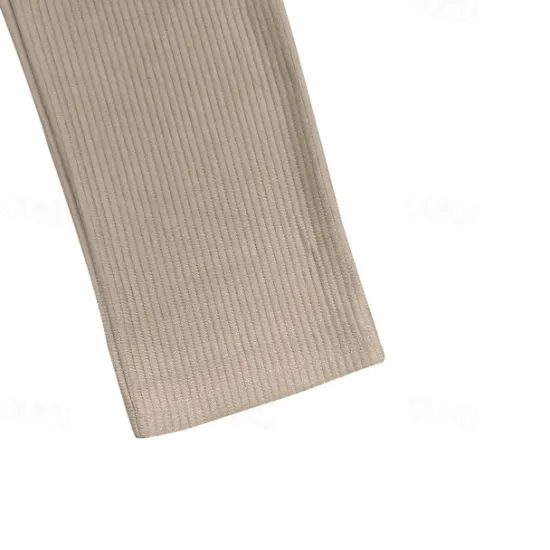 Discount OUKU Men's Corduroy Pants Trousers Summer Pants Beach Pants Pocket Elastic Waist Drawstring Plain Comfort Sports Outdoor Daily Fashion Casual Black Green Micro-elastic