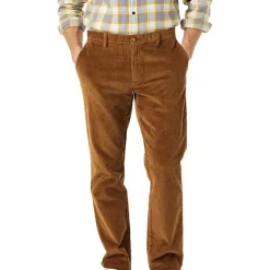 Clearance OUKU Men's Corduroy Pants Trousers Casual Pants Pocket Straight Leg Solid Color Comfort Warm Daily Holiday Going out Sports Fashion Dark Brown Black Micro-elastic