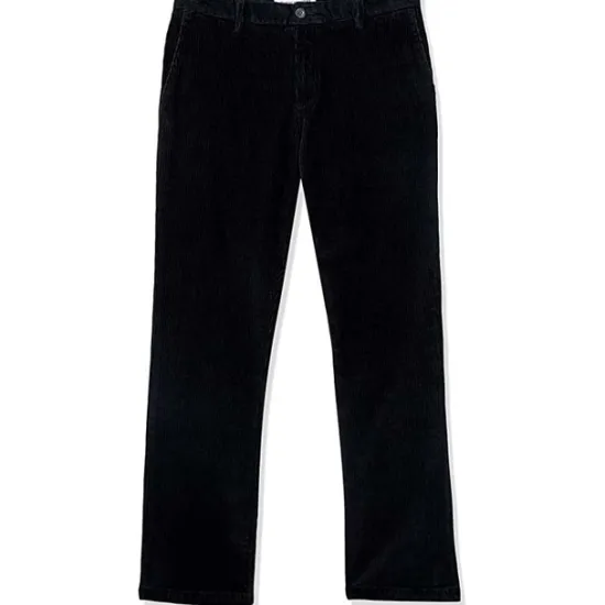 Clearance OUKU Men's Corduroy Pants Trousers Casual Pants Pocket Straight Leg Solid Color Comfort Warm Daily Holiday Going out Sports Fashion Dark Brown Black Micro-elastic