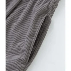 New OUKU Men's Corduroy Pants Trousers Casual Pants Drawstring Elastic Waist Multi Pocket Plain Comfort Sports Outdoor Daily Fashion Casual Black Army Green Micro-elastic