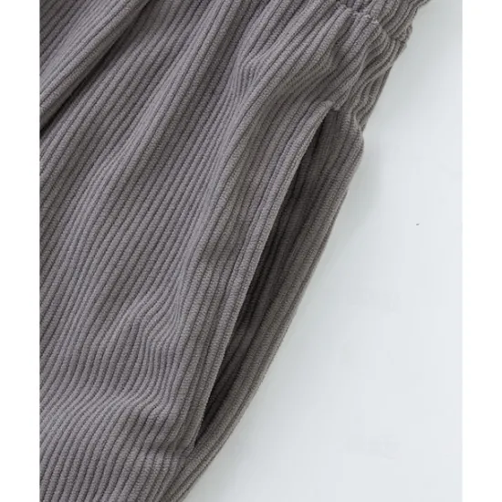 New OUKU Men's Corduroy Pants Trousers Casual Pants Drawstring Elastic Waist Multi Pocket Plain Comfort Sports Outdoor Daily Fashion Casual Black Army Green Micro-elastic