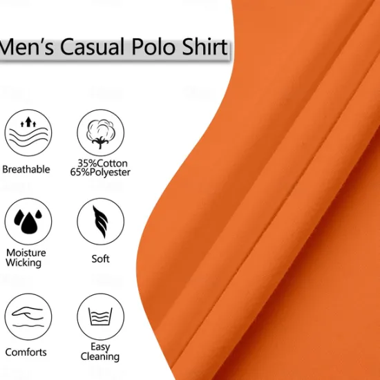 OUKU Men's Cotton Blend Polo Shirt Golf Shirt Casual Holiday Lapel Short Sleeve Fashion Basic Houndstooth Plaid / Check Patchwork Pocket Summer Regular Fit Dark Grey White Sky Blue Orange Khaki Cotton