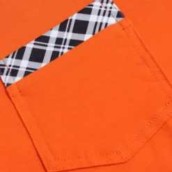 OUKU Men's Cotton Blend Polo Shirt Golf Shirt Casual Holiday Lapel Short Sleeve Fashion Basic Houndstooth Plaid / Check Patchwork Pocket Summer Regular Fit Dark Grey White Sky Blue Orange Khaki Cotton